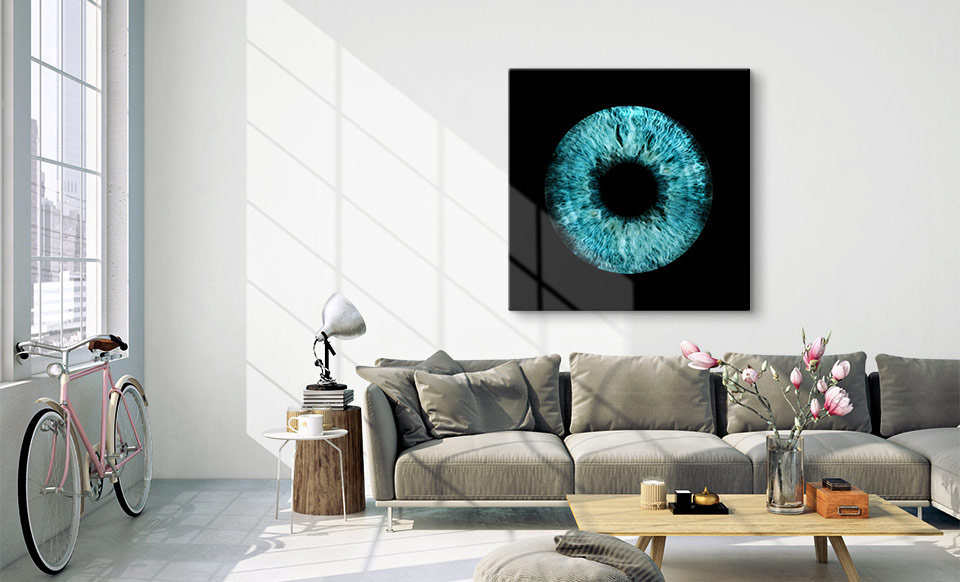 iris fotografija slika zid